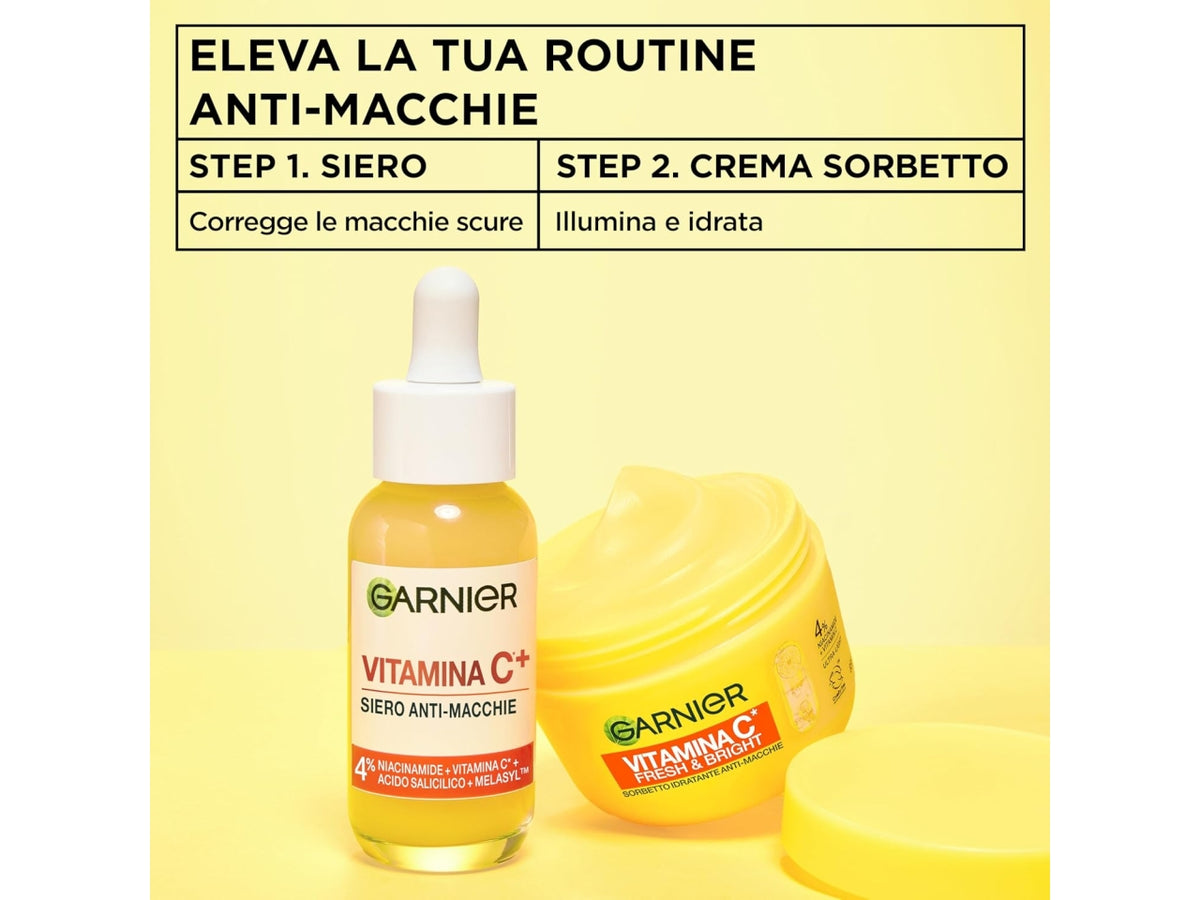 Garnier crema viso sorbetto idratante anti-macchie vitamina C 85ml