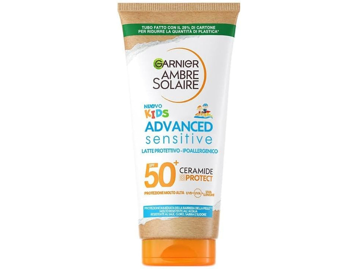 Ambra solaire advanced sensitive kids latte protettivo ipoallergenico spf50+ tubo da 200ml