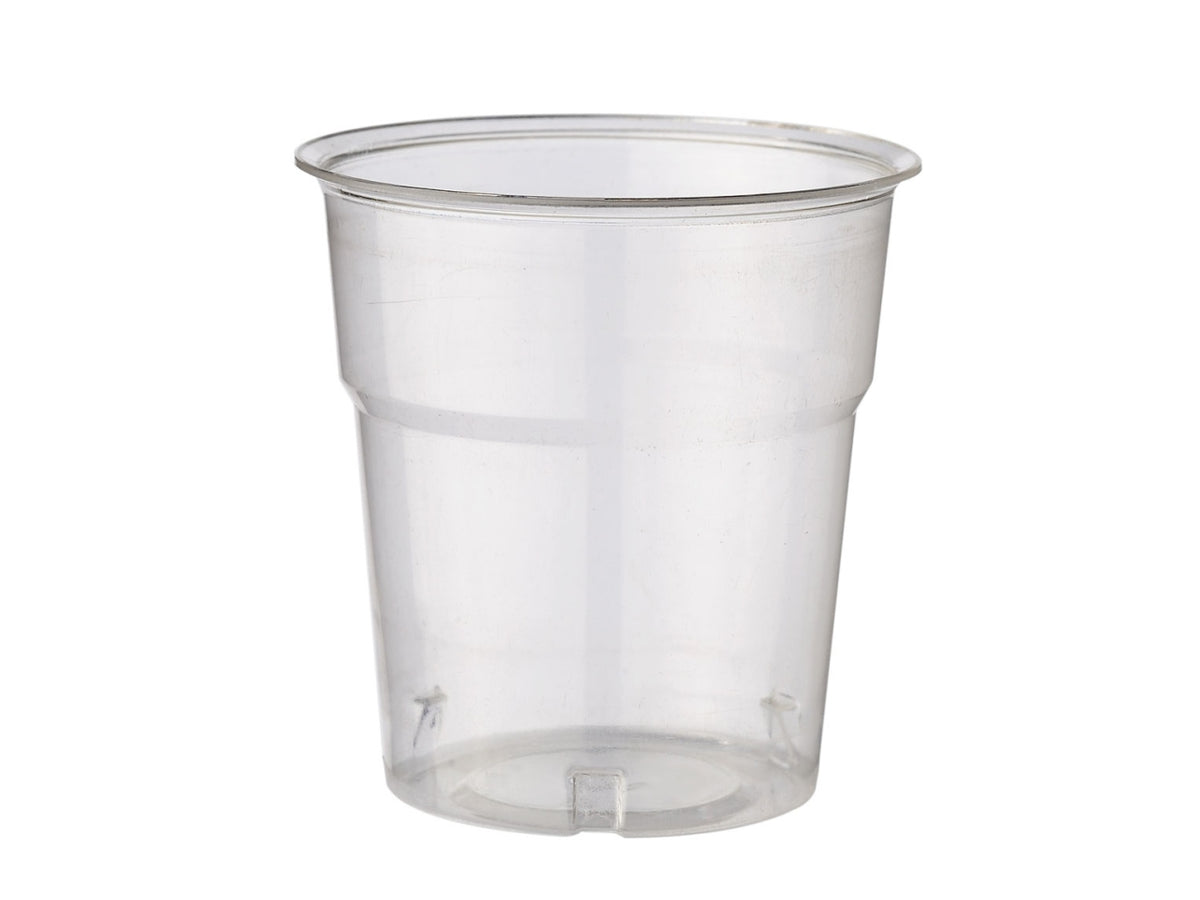 Bicchiere Glass trasparente in plastica da 100cc in confezione da 50 bicchieri
