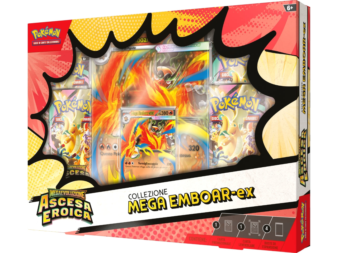 Pokemon M2.5 Col.Mega Emboar-EX, Mega Feraligatr-EX e Mega Mega.-Ex £
