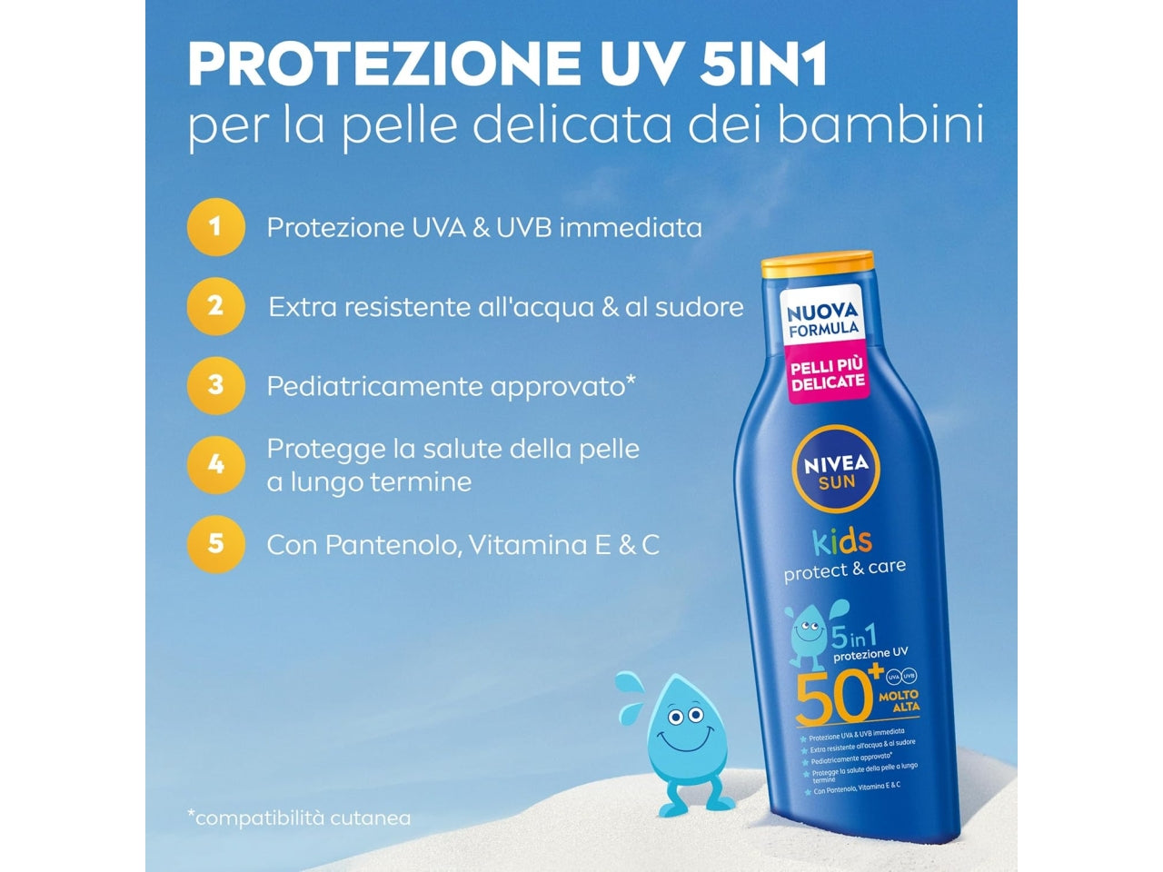 Nivea Sun latte solare baby SPF 50+ flacone da 200ml