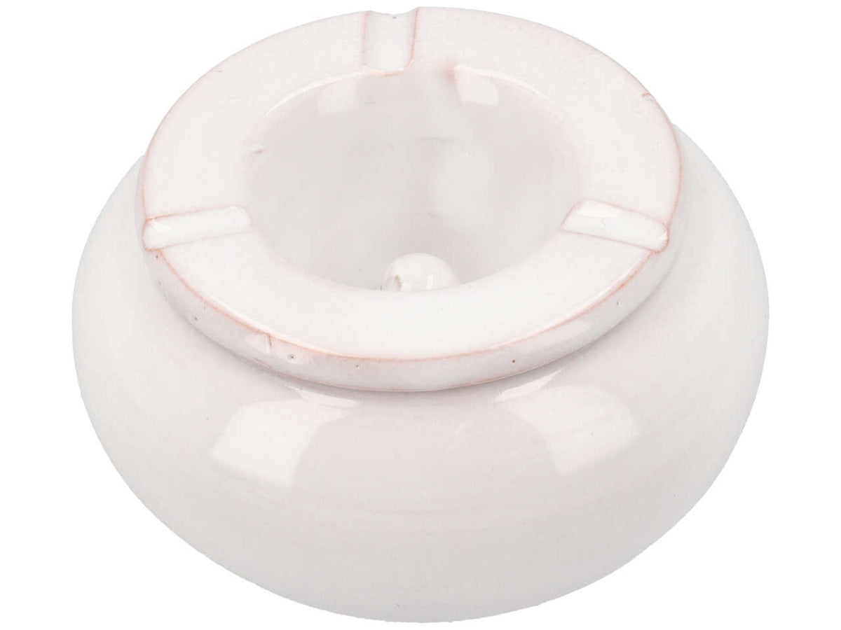 posacenere bianco artigianale p. D.7cm