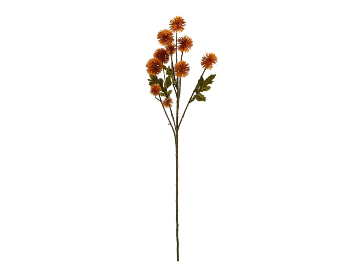 Xanthium ramo 61cm con 10 fiori arancio