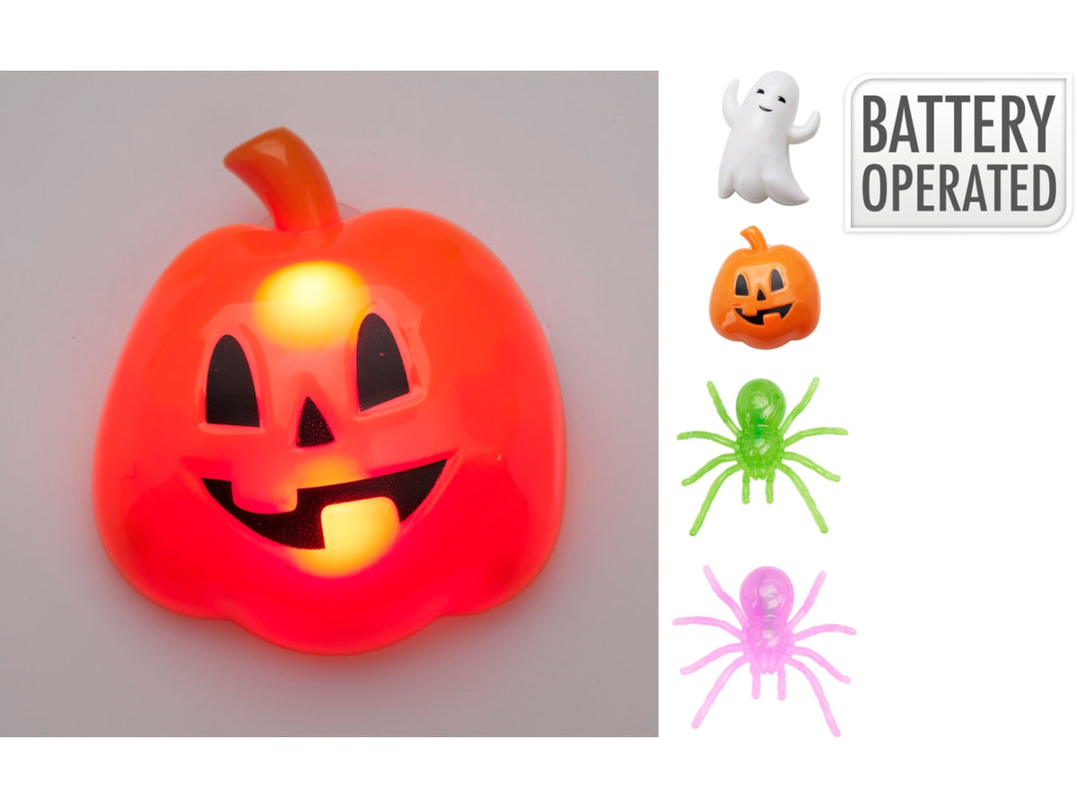 Soggetti halloween con luce in 4 varianti assortiti