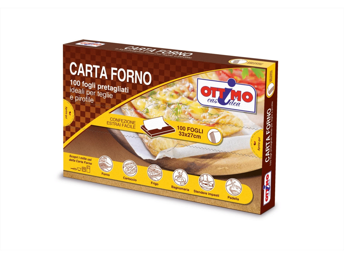 Ottimo carta forno 100 fogli 33x27cm