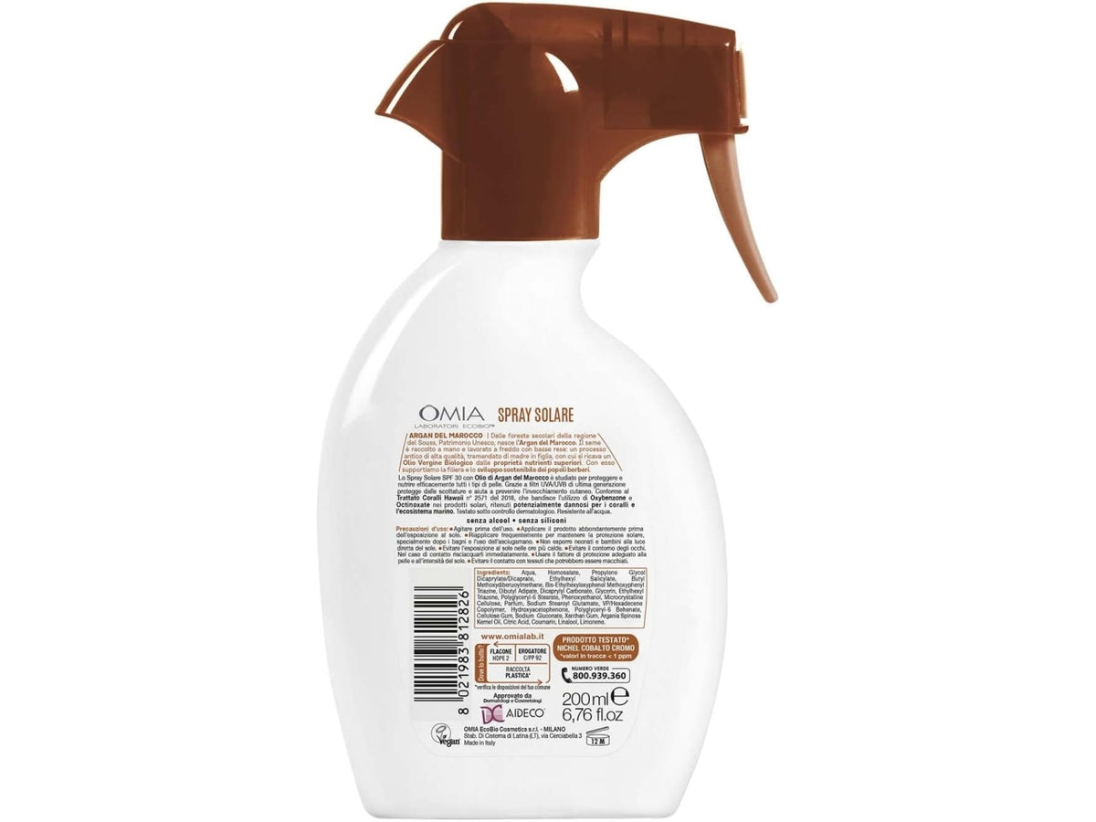 Omia solare argan triggen spf30 200ml