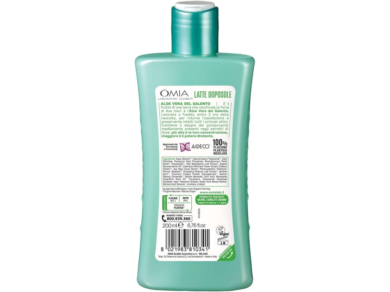 Omia eco bio doposole latte lenitivo 200ml