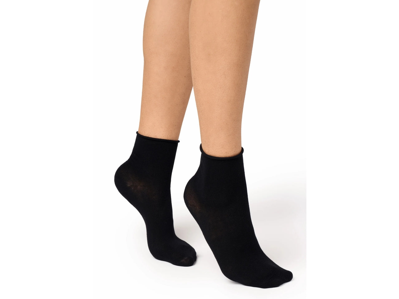 Calzino da donna set da 3 paia taglio al vivo taglia unica vanilla/bianco/nero