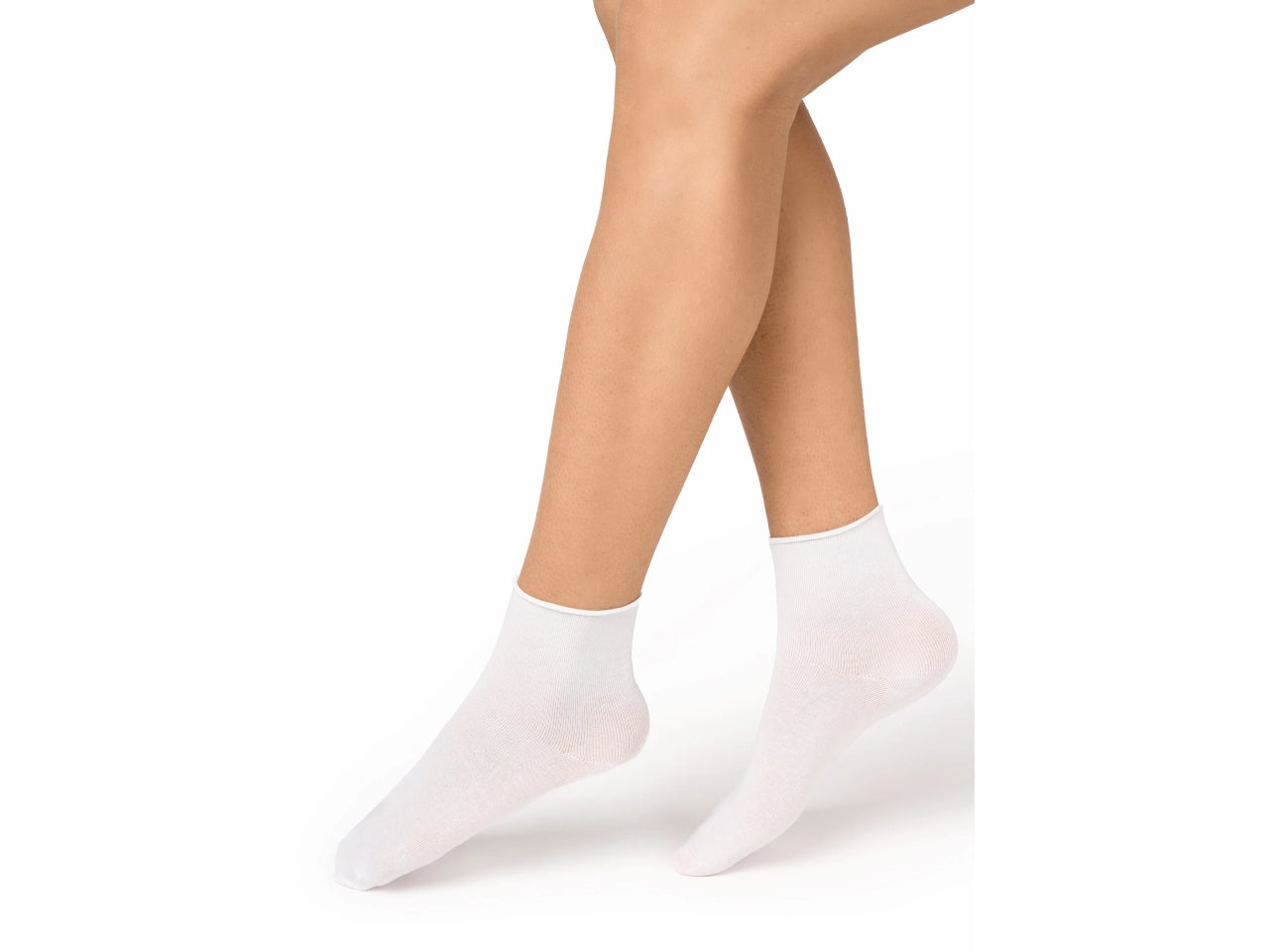 Calzino da donna set da 3 paia taglio al vivo taglia unica vanilla/bianco/nero