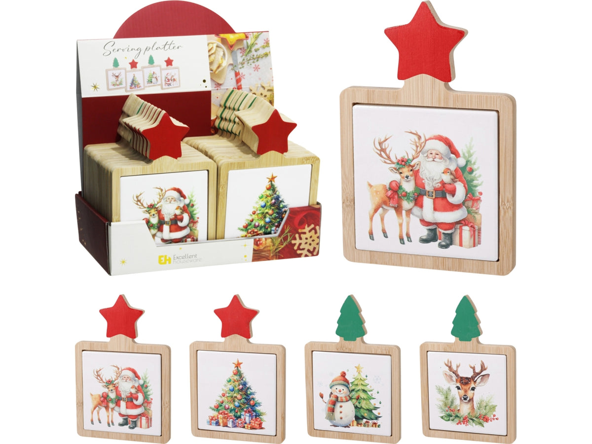 Sottobicchieri natalizi, 2 fantasie assortite