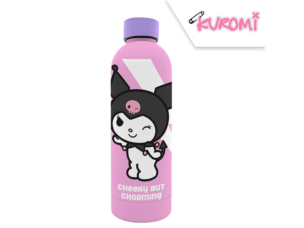 Kuromi borraccia in acciaio inox soft touch 800ml