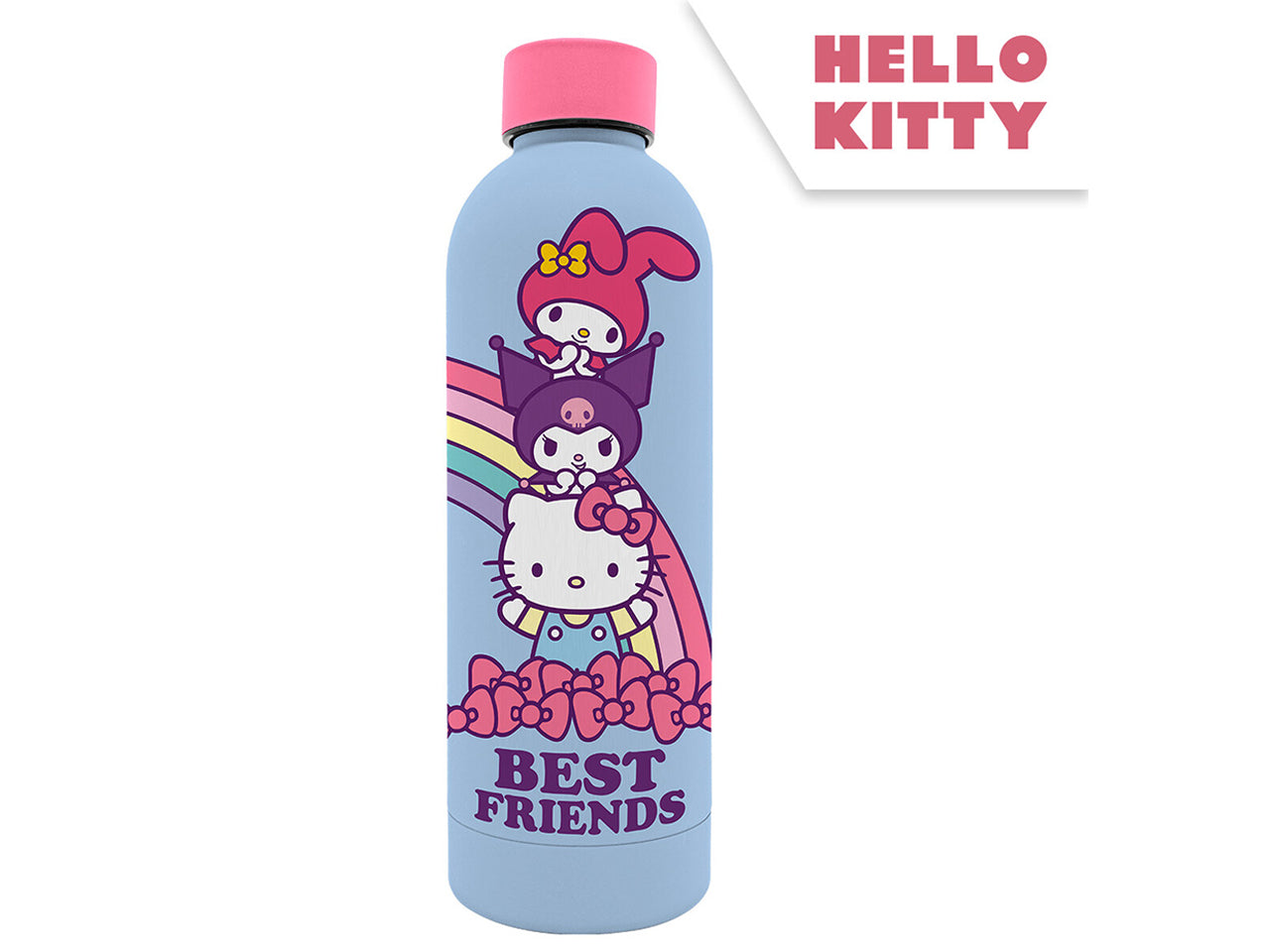 Hello kitty borraccia in acciaio inox soft touch 800ml