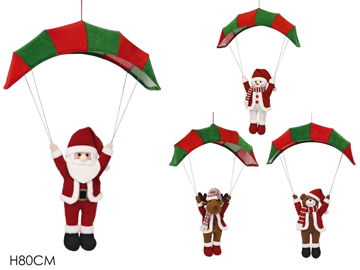 Personaggio con paracadute h.80cm in 4 soggetti assortiti