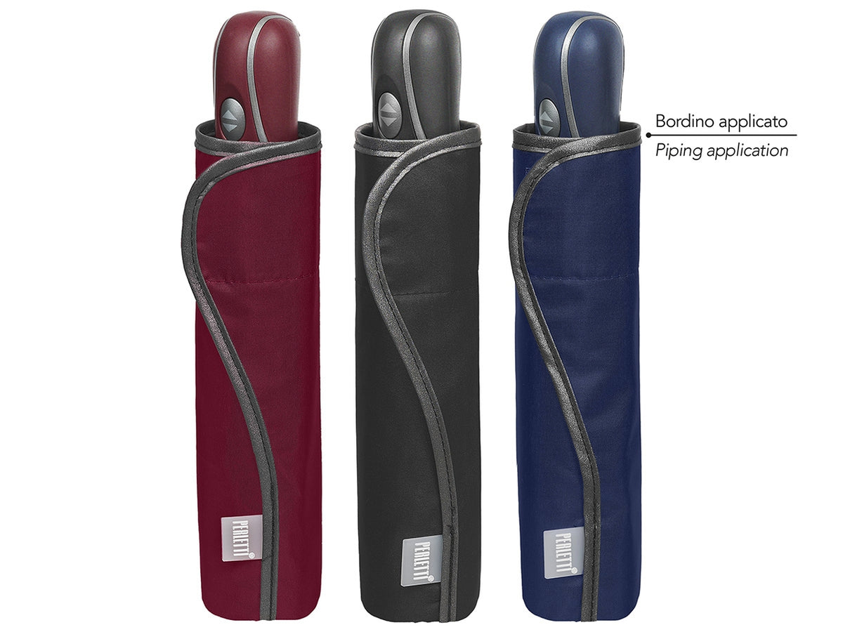 Ombrello donna mini apri/chiudi automatico tinta unita scuri perletti