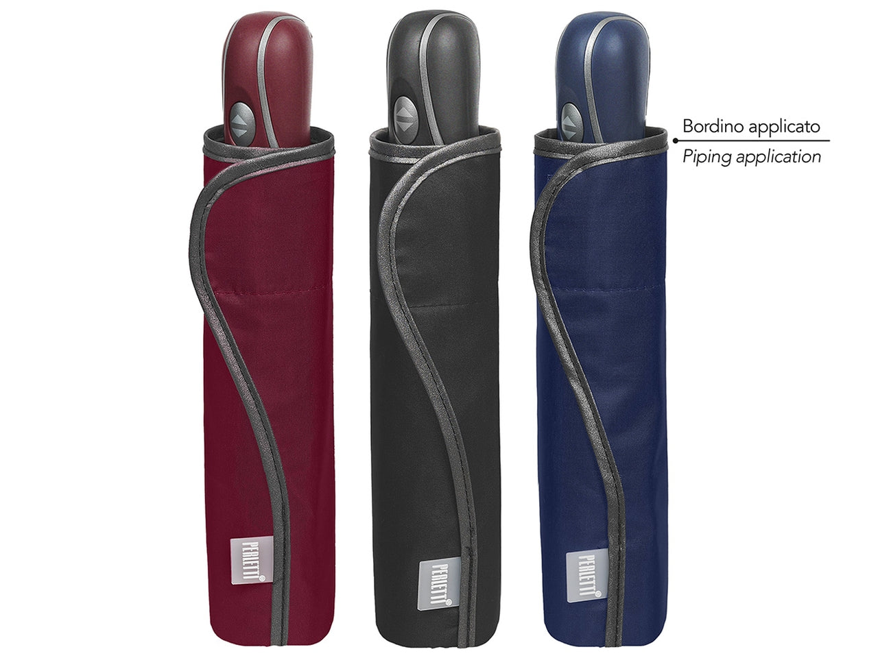 Ombrello donna mini apri/chiudi automatico tinta unita scuri perletti