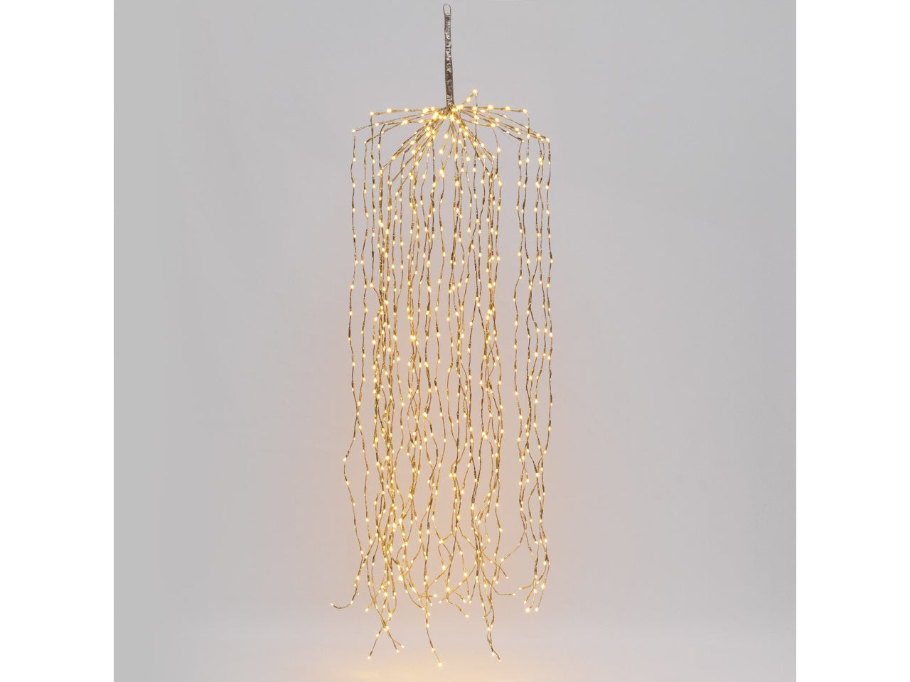 Ramo cadente luminoso Willow 200cm 736 led bianco caldo, luce fissa con ramo modellabile per uso interno/esterno