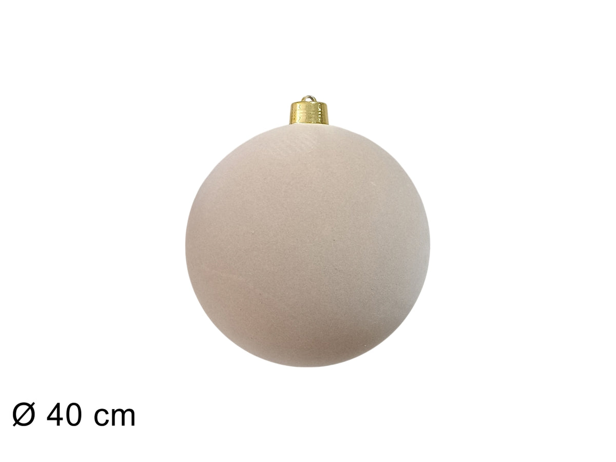 Palla 40cm floccata beige