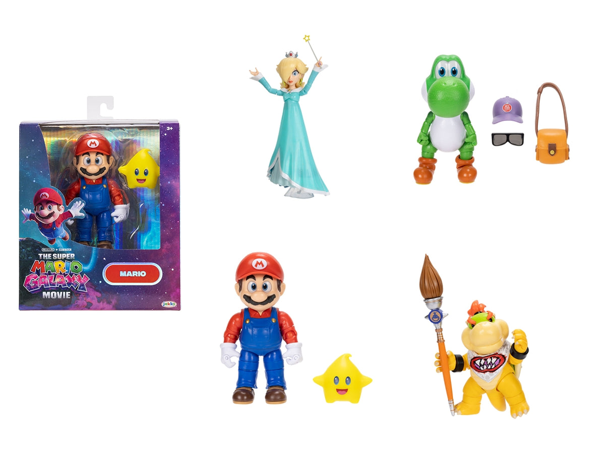 Personaggio Nintendo Super Mario movie 2 - 5" figure assortite