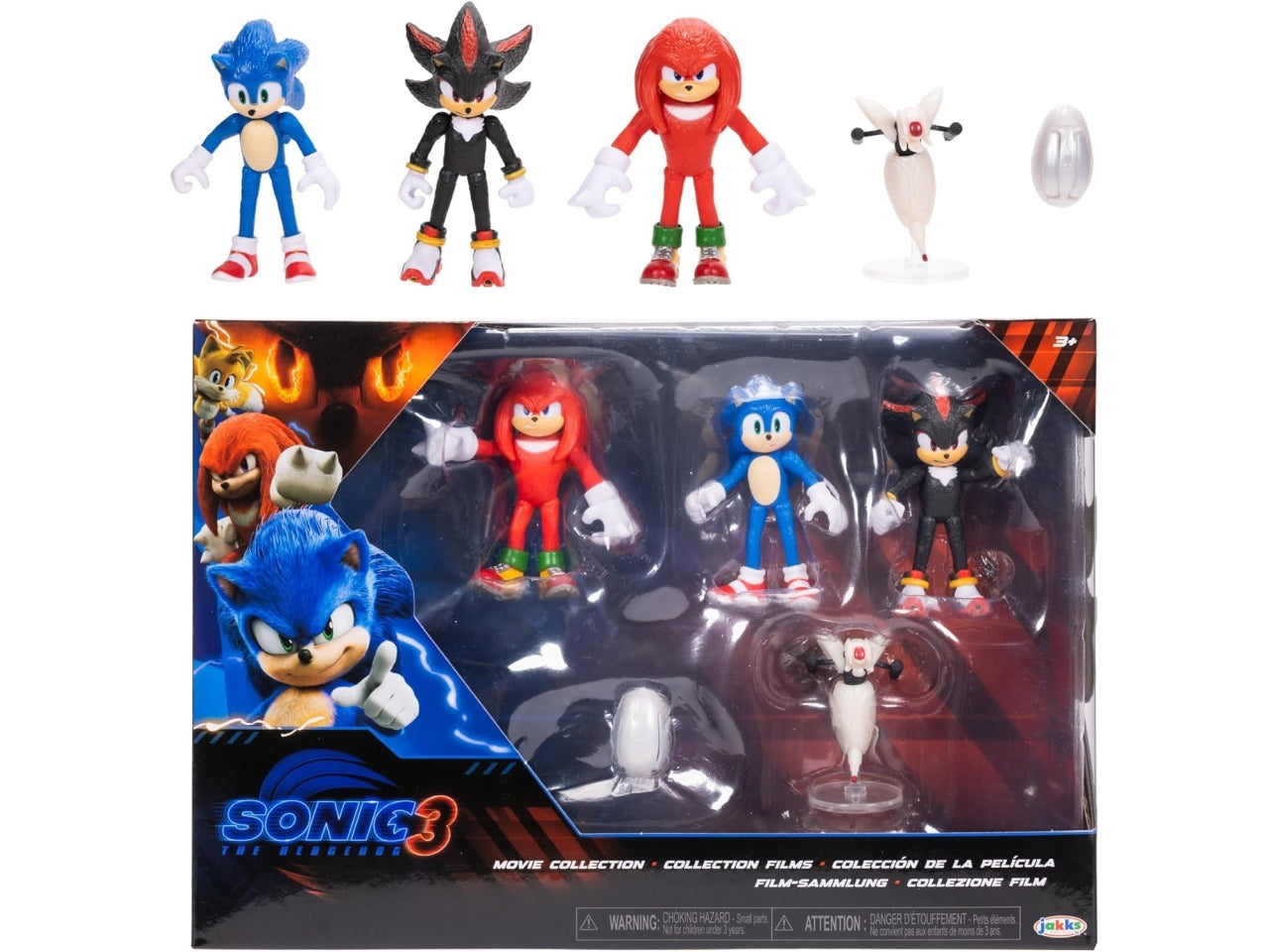 Personaggio Sonic 3 movie 2.5" figure multi-pack serie 1