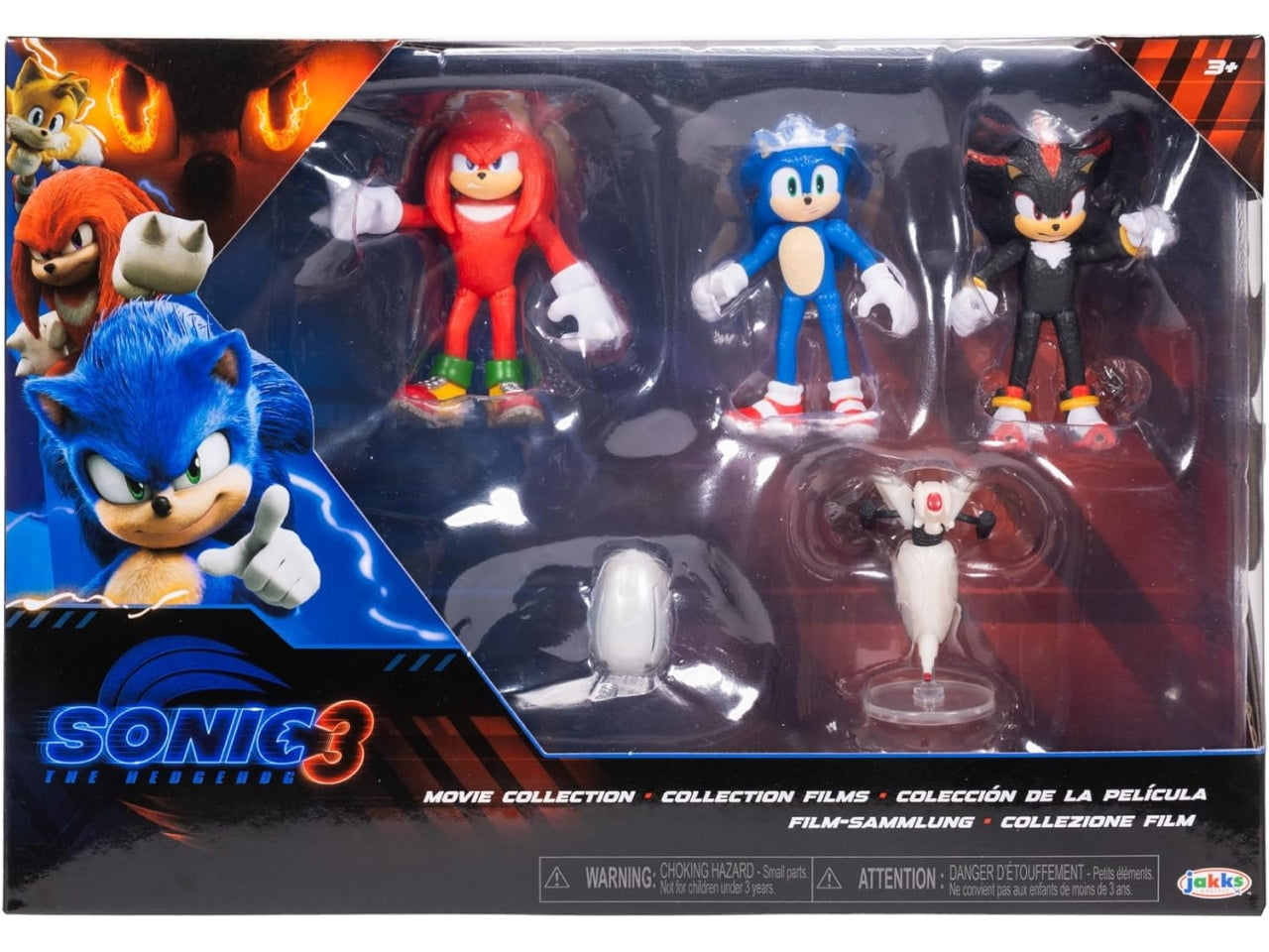 Personaggio Sonic 3 movie 2.5" figure multi-pack serie 1
