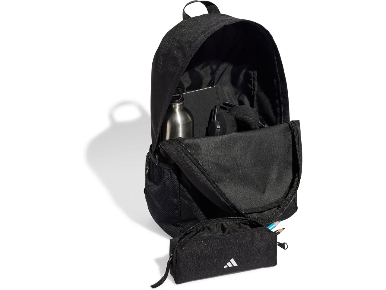 Adidas zaino e astuccio school di colore bianco e nero