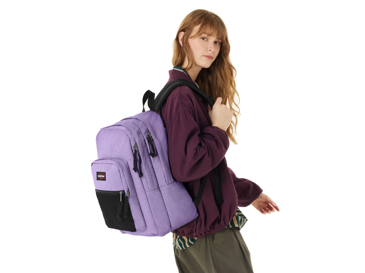 Eastpak zaino Pinnacle Authentic sparkly di colore dahlia purple