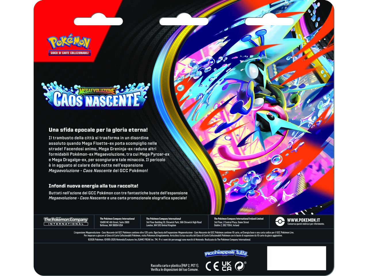 Pokemon M4 Megaevoluzione - Caos Nascente Blister 3 Buste £