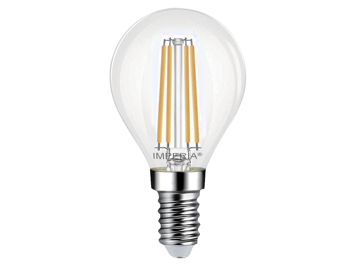 Imperia led sfera e14 3000k 4w 230v 25000h filament