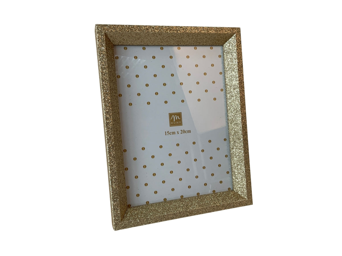 Portafoto 15x20cm oro in mdf 18x2,5xh.22,5cm