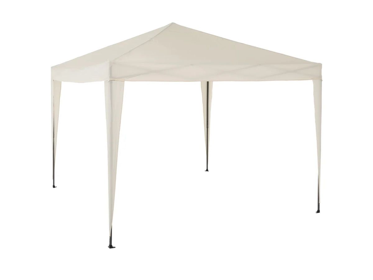 Gazebo in tessuto ecru' richiudibile con sacca 3x3mt
