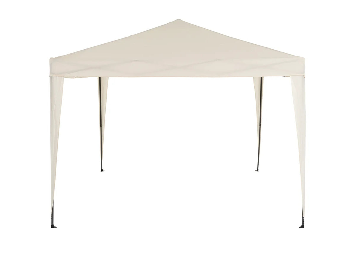 Gazebo in tessuto ecru' richiudibile con sacca 3x3mt