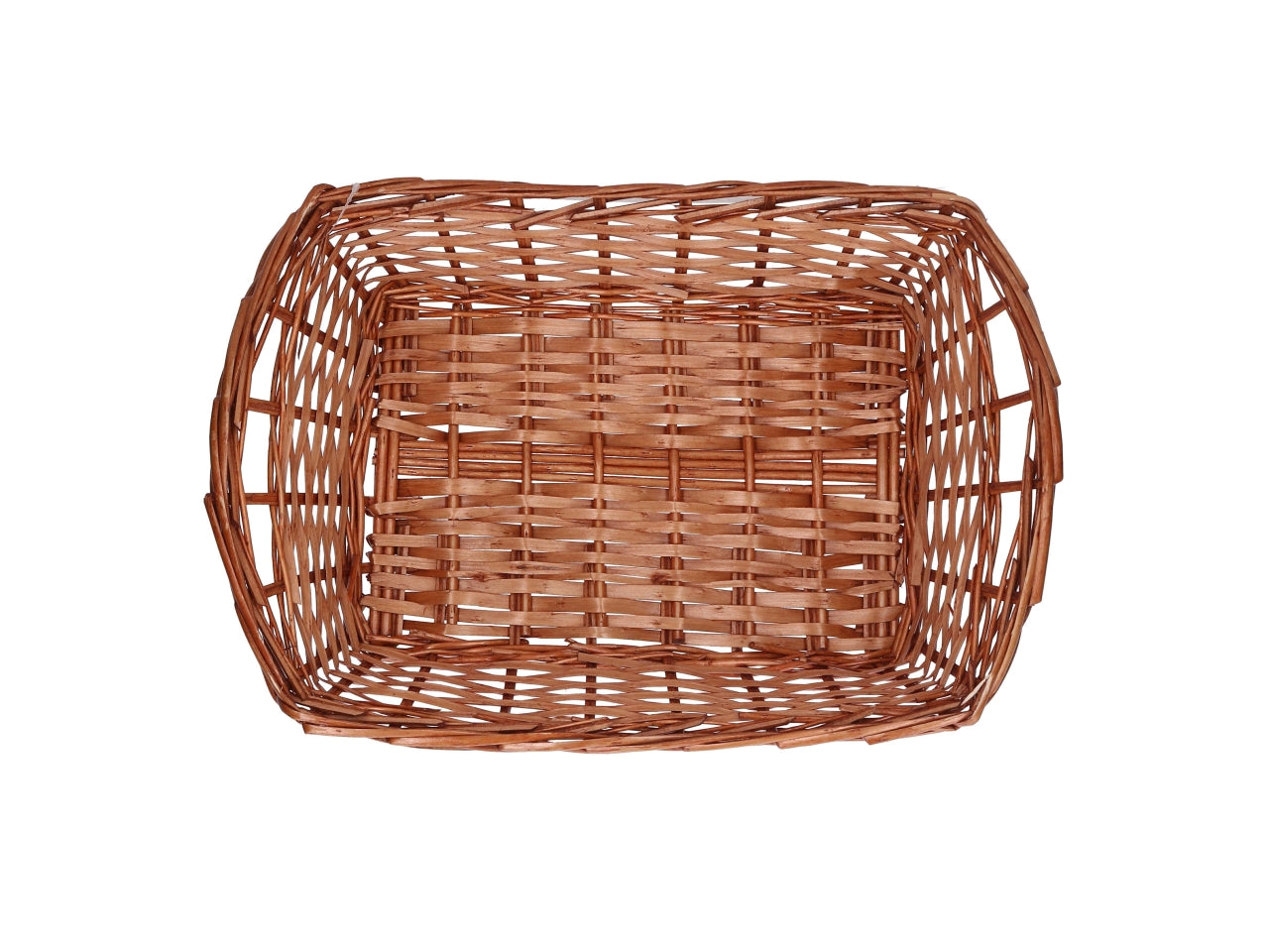 Cesta in vimini Nazo, colore miele, rettangolare 50x35xh.12/17 cm