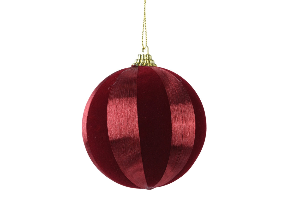 Palla di natale 8cm bordeaux