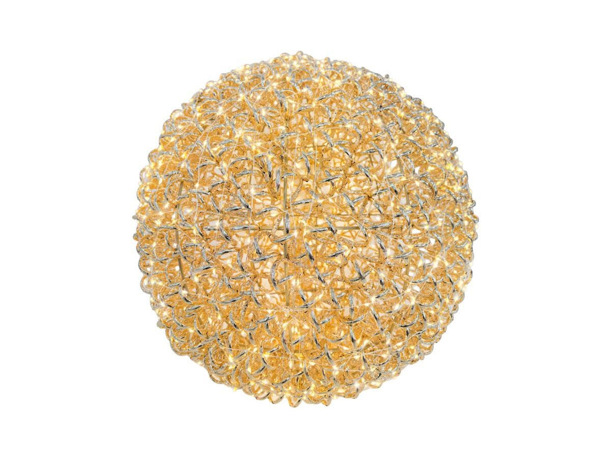 Palla oro 50cm con 960 led flash con cavo di alimentazione, timer 6/18 ore, uso esterno