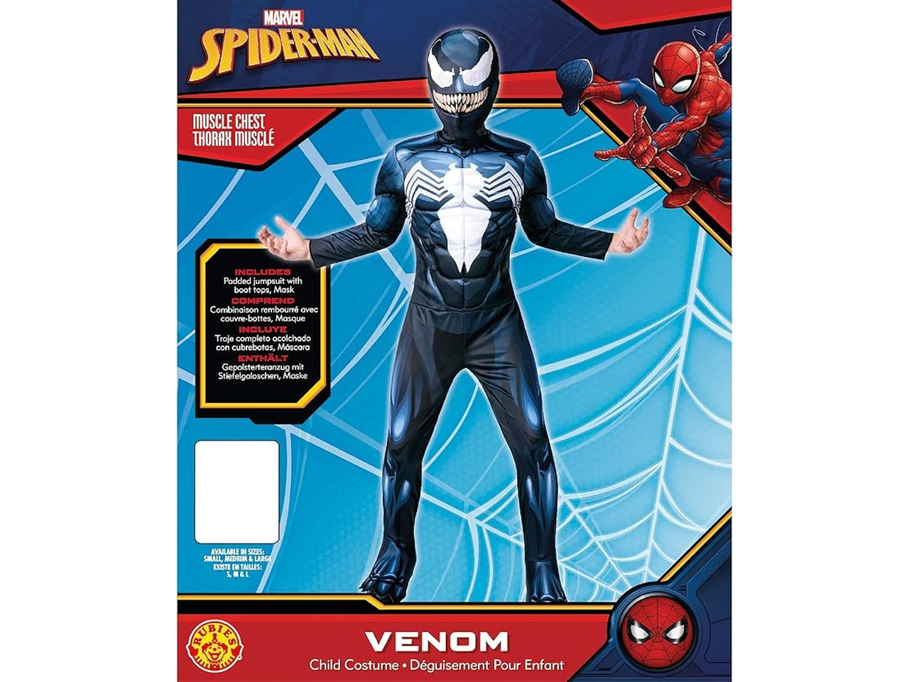 Costume Venom deluxe taglia L 8-10 anni