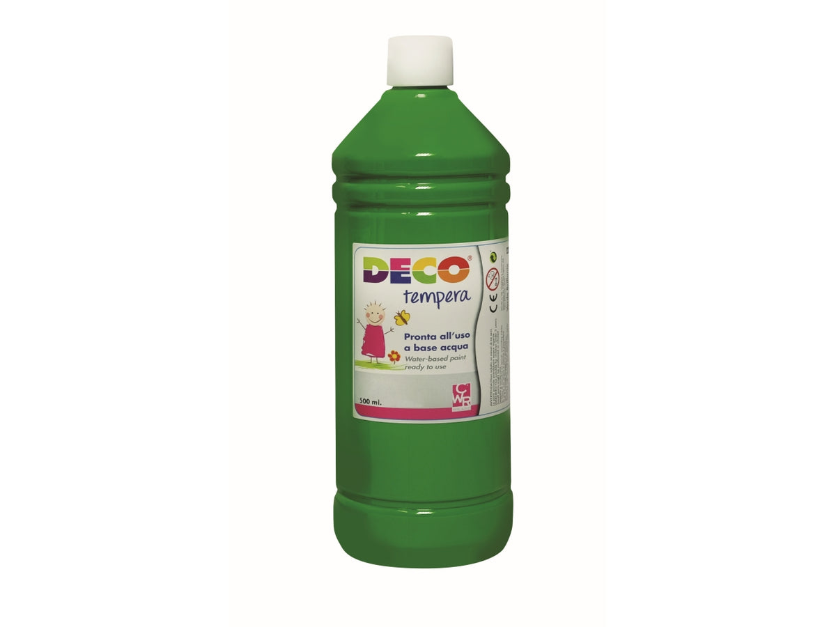 Flacone tempera 500ml verde brillante