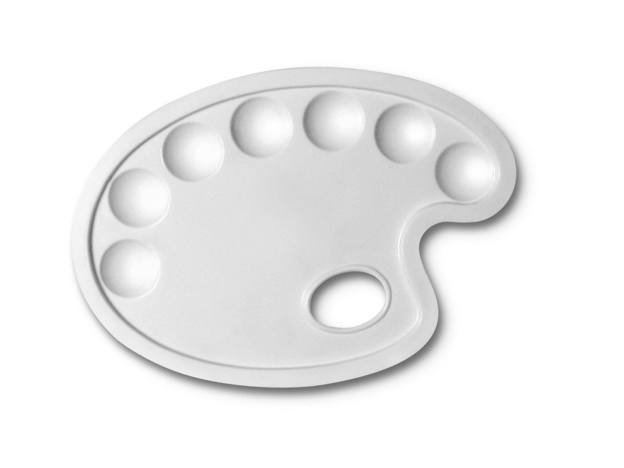 Tavolozza in plastica 24x17cm ovale