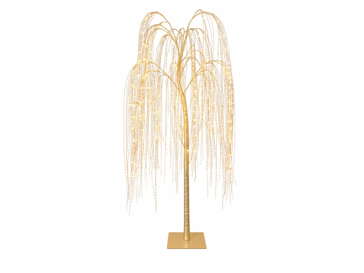 Salice albero da 153cm champagne con 234 led