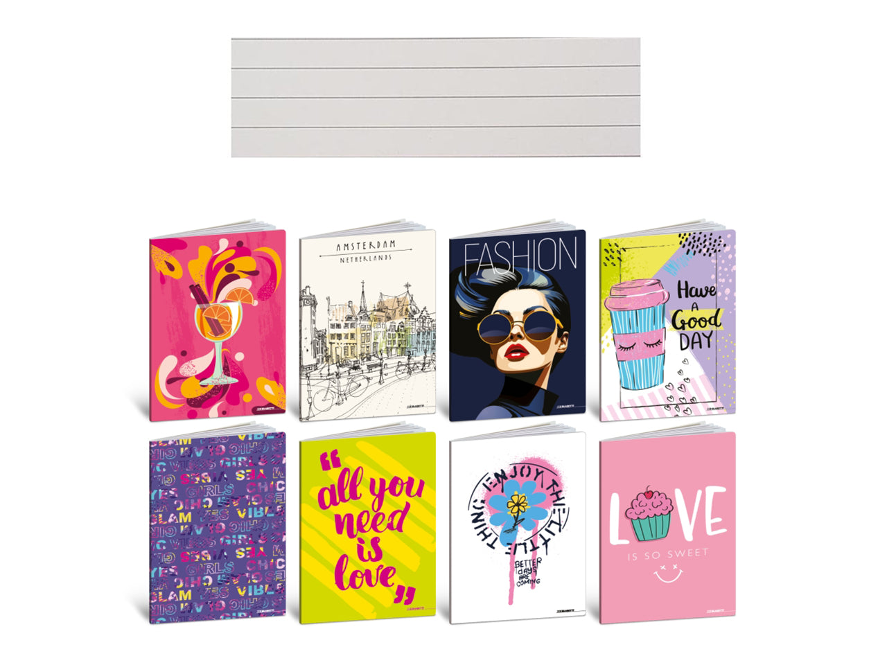 Quaderno maxi teen girl 20 +1 fogli 1R, confezione da 10maxi assortiti