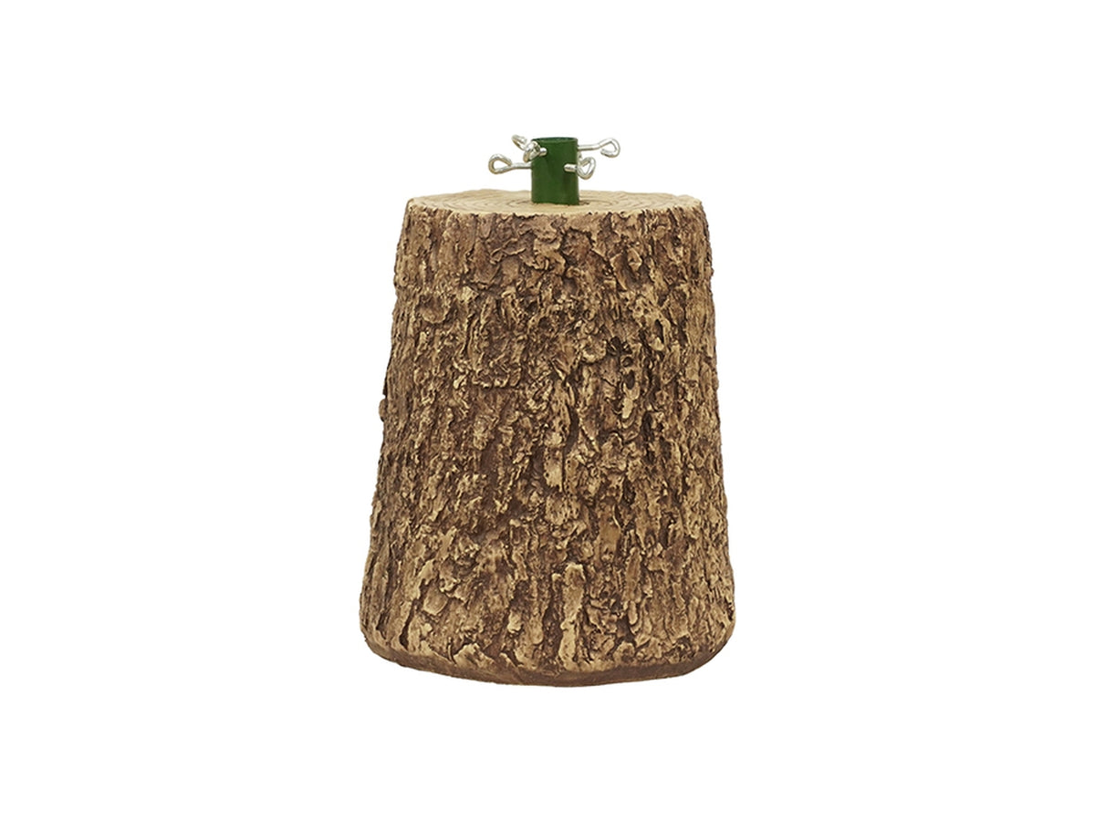 Base per albero a forma di tronco 33x27cm altezza 41cm scuro