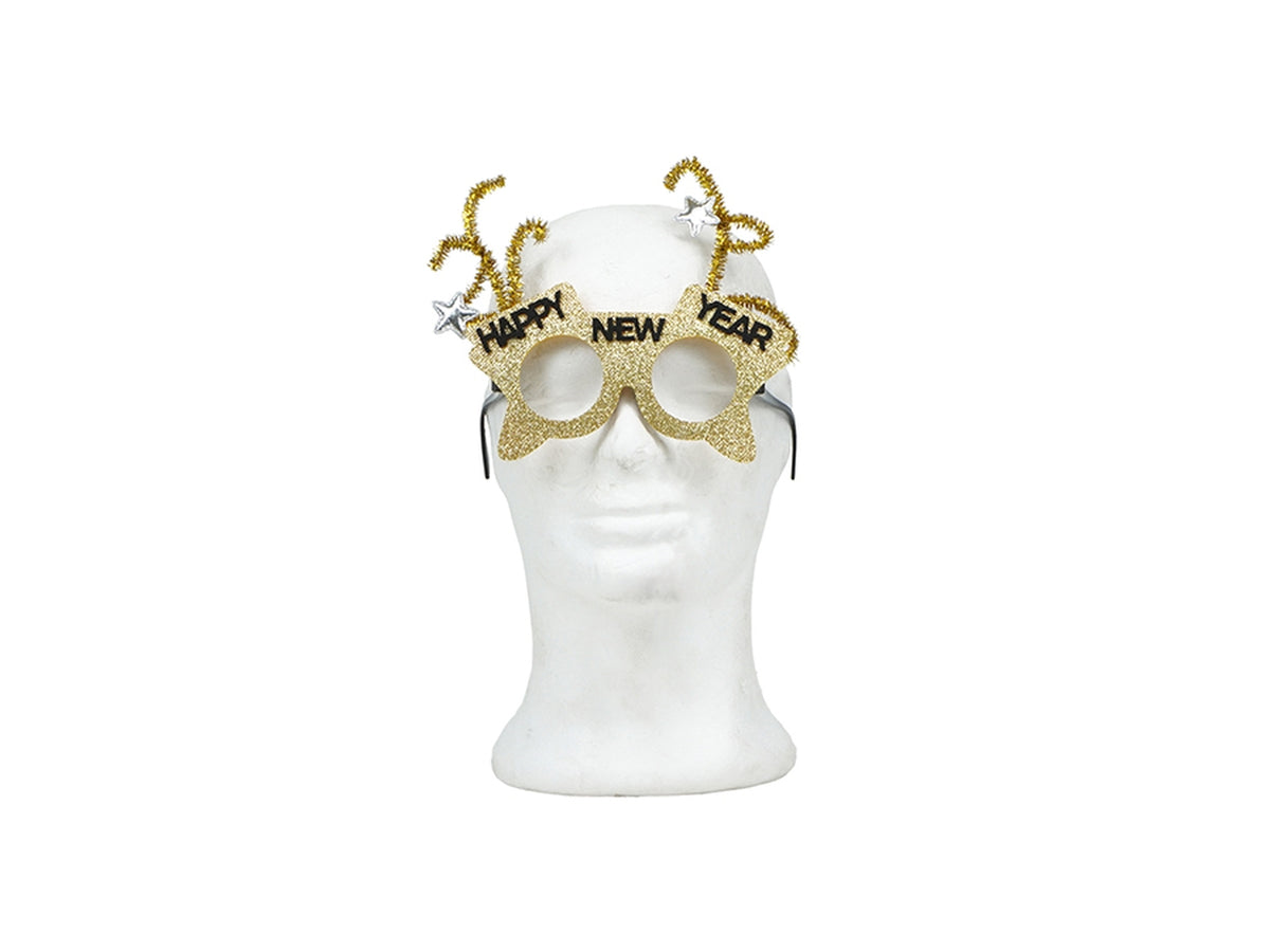 Occhiali Happy New Year oro