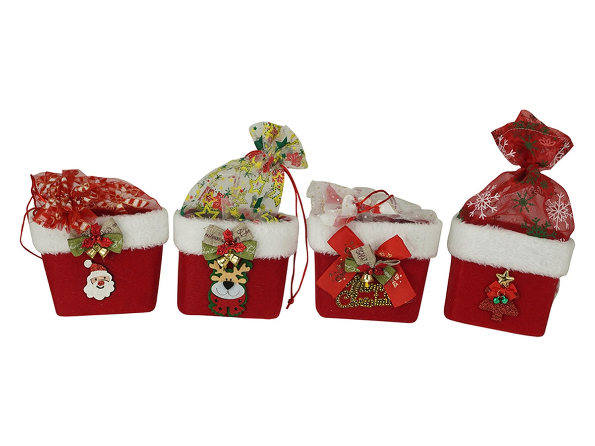 Sacchetto natalizio, in 4 assortimenti