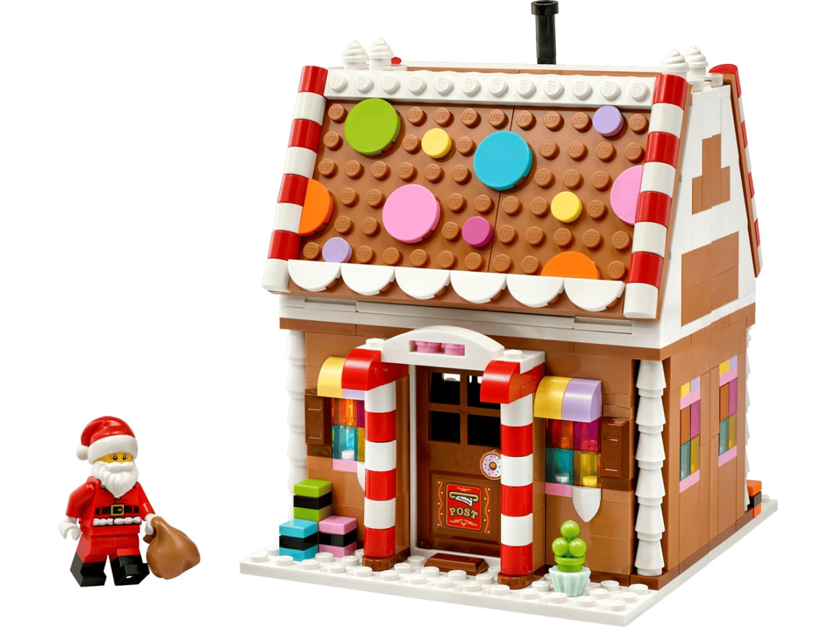 Lego casa di pan di zenzero festiva