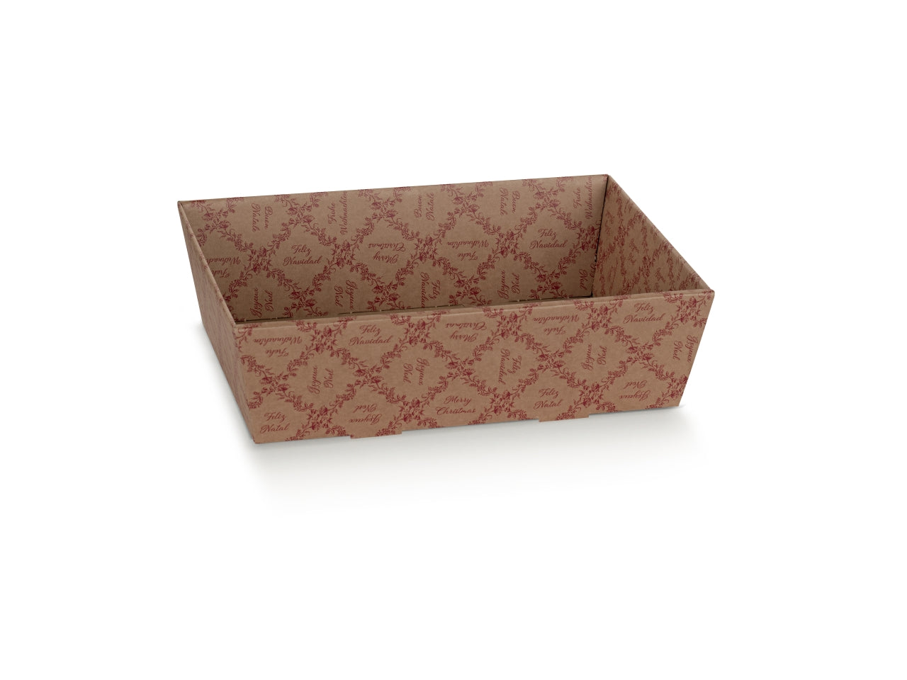 Vassoio conico in cartone linea royal garden, 40x30x11,5cm