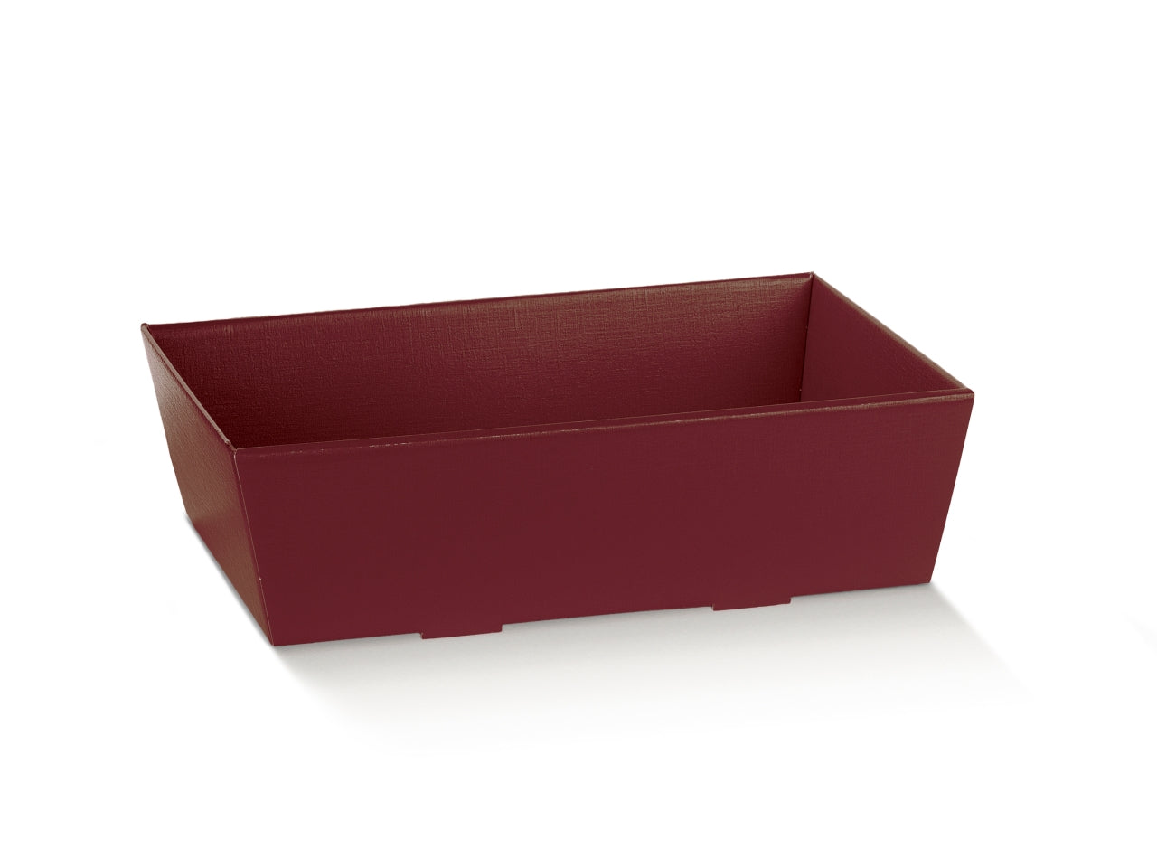 Vassoio conico fibra bordeaux, 29x21x9cm