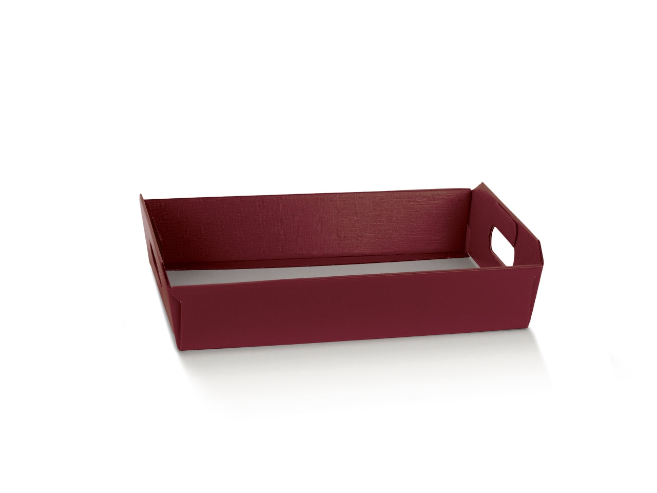 Cesto in cartone fibra bordata, 40x30x12cm