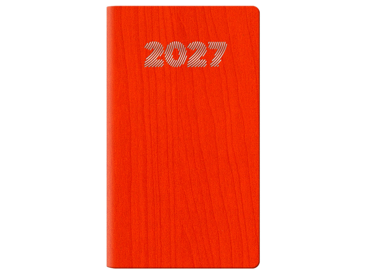 Agenda 2027 Vertigo 8x14cm settimanale verticale arancione