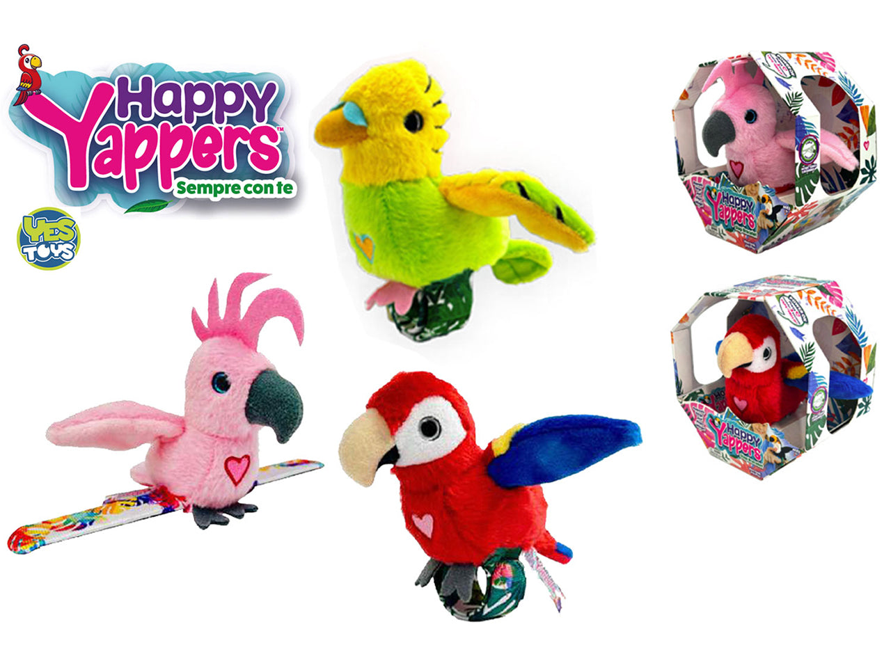Happy cocorito Yappers serie 2 in 3 modelli assortiti