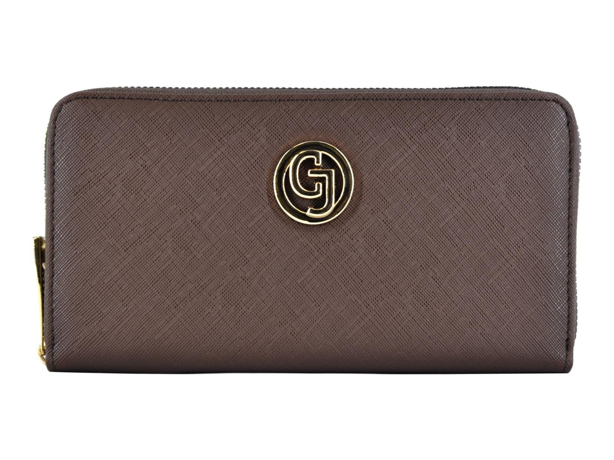 Carrera claire collection zip around marone scuro
