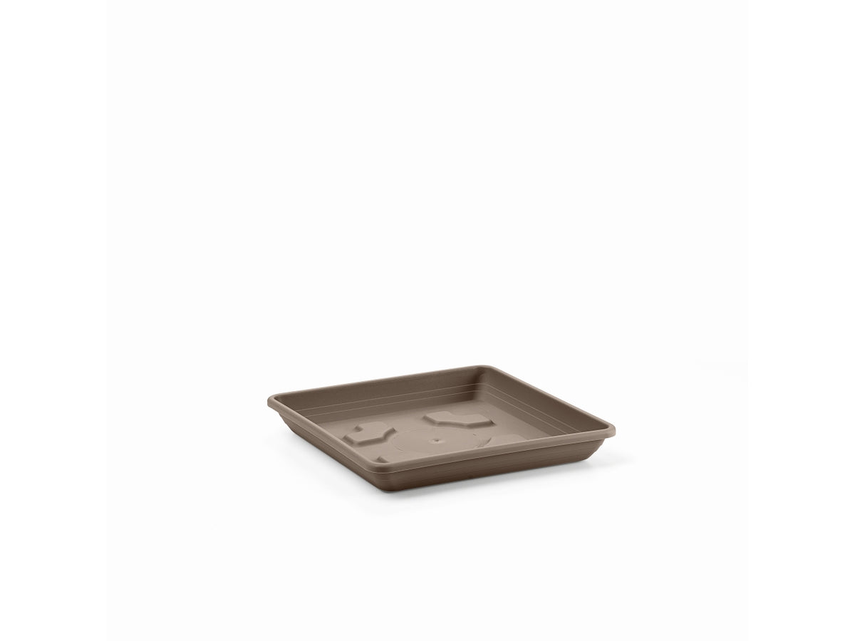 Sottovaso quadrato 50cm avana, per vasi da 54cm